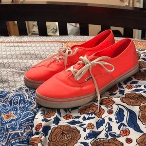Neon pink vans